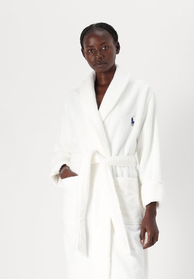 Polo Ralph Lauren BEAR - Halat de baie - white cloud