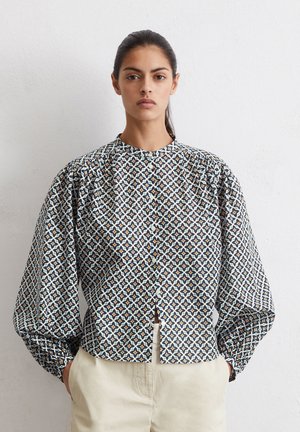LONG SLEEVE PRINT - Button-down blouse - multi muted blue