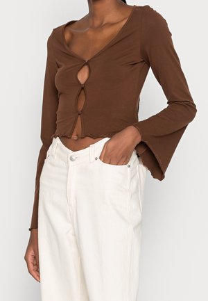 Monki Camiseta de manga larga - brown