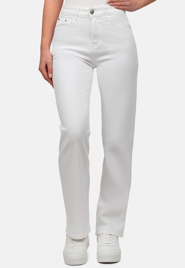 WIDE LEG - Jeans Straight Leg - weiß