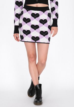 Minigonna - black lilac