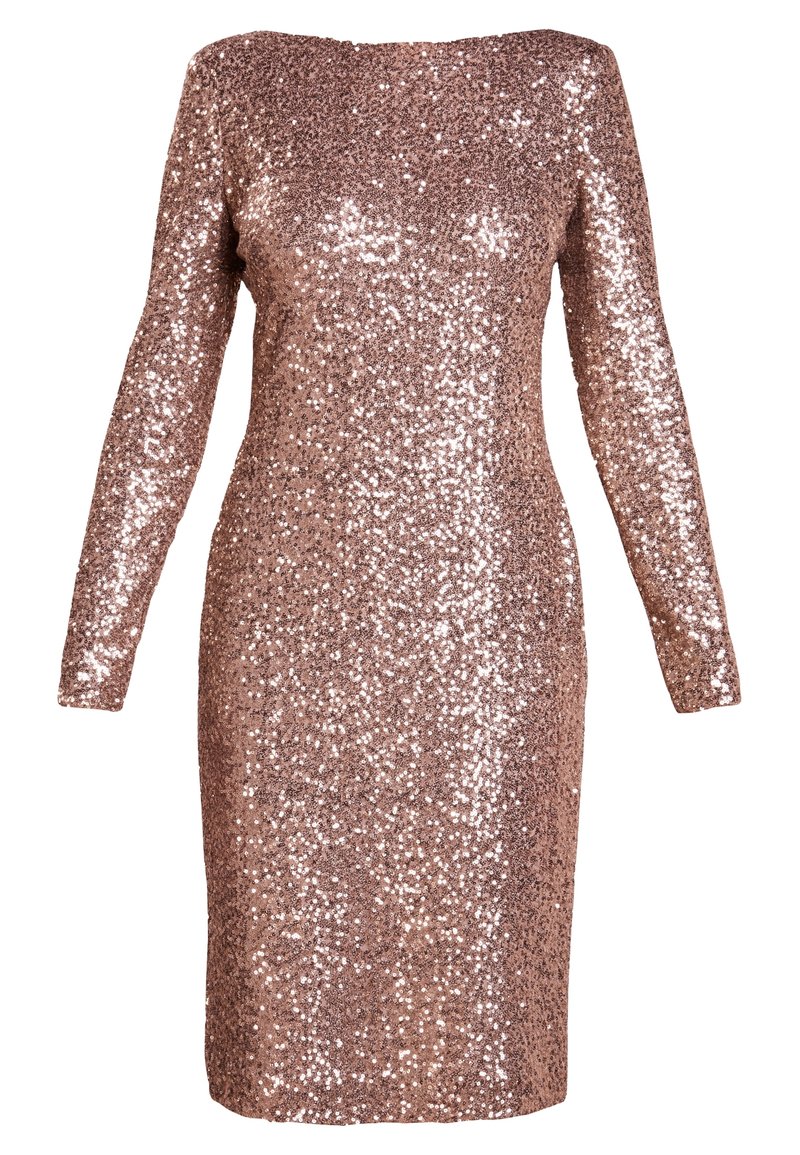 slim fit dress slacks A/W 1995 Gold Turtleneck Fully Sequin Embellished Long Sleeve Gown main image 1