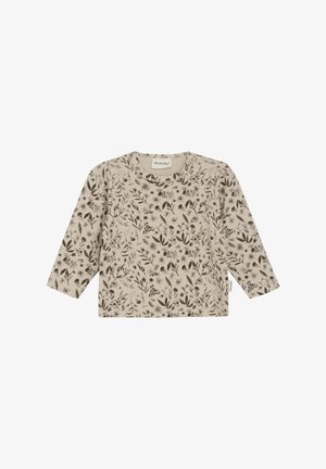 Minymo LONG SLEEVES ALL OVER - Long sleeved top - smoke gray