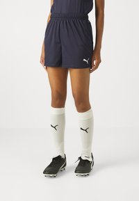 Puma - TEAMGOAL SHORTS - Korte broeken - navy/white Miniatuurafbeelding 1