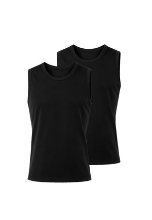 2ER PACK TANK  ÄRMELLOSES  - Top - schwarz