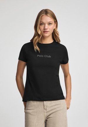 SHORT SLEEVE REGULAR FIT RUBY - T-shirt med print - black