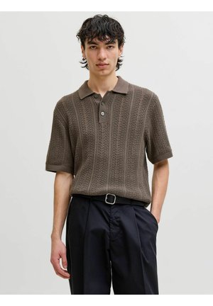 Jack & Jones WINSTON - Polokošeľa - morel