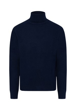 Striktrøje - blue solid