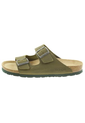 GRADO - Pantolette flach - olive