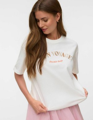 Vero Moda, T-SHIRT VMSARA T-SHIRT - T-shirt imprimé - snow white