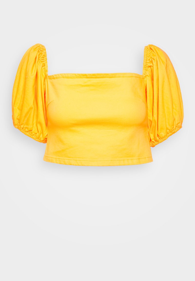Missguided T-shirt print geel