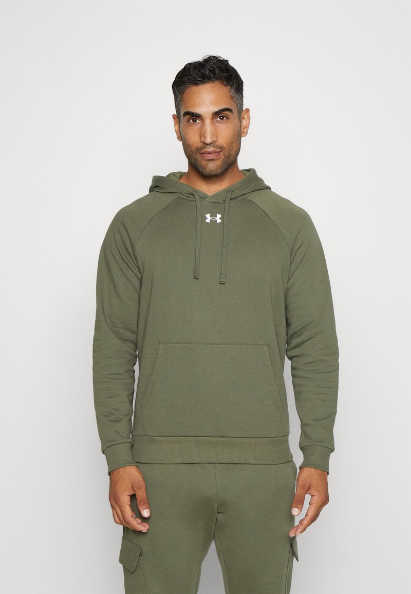 Under Armour - RIVAL HOODIE - Hoodie - marine green, Vergroten