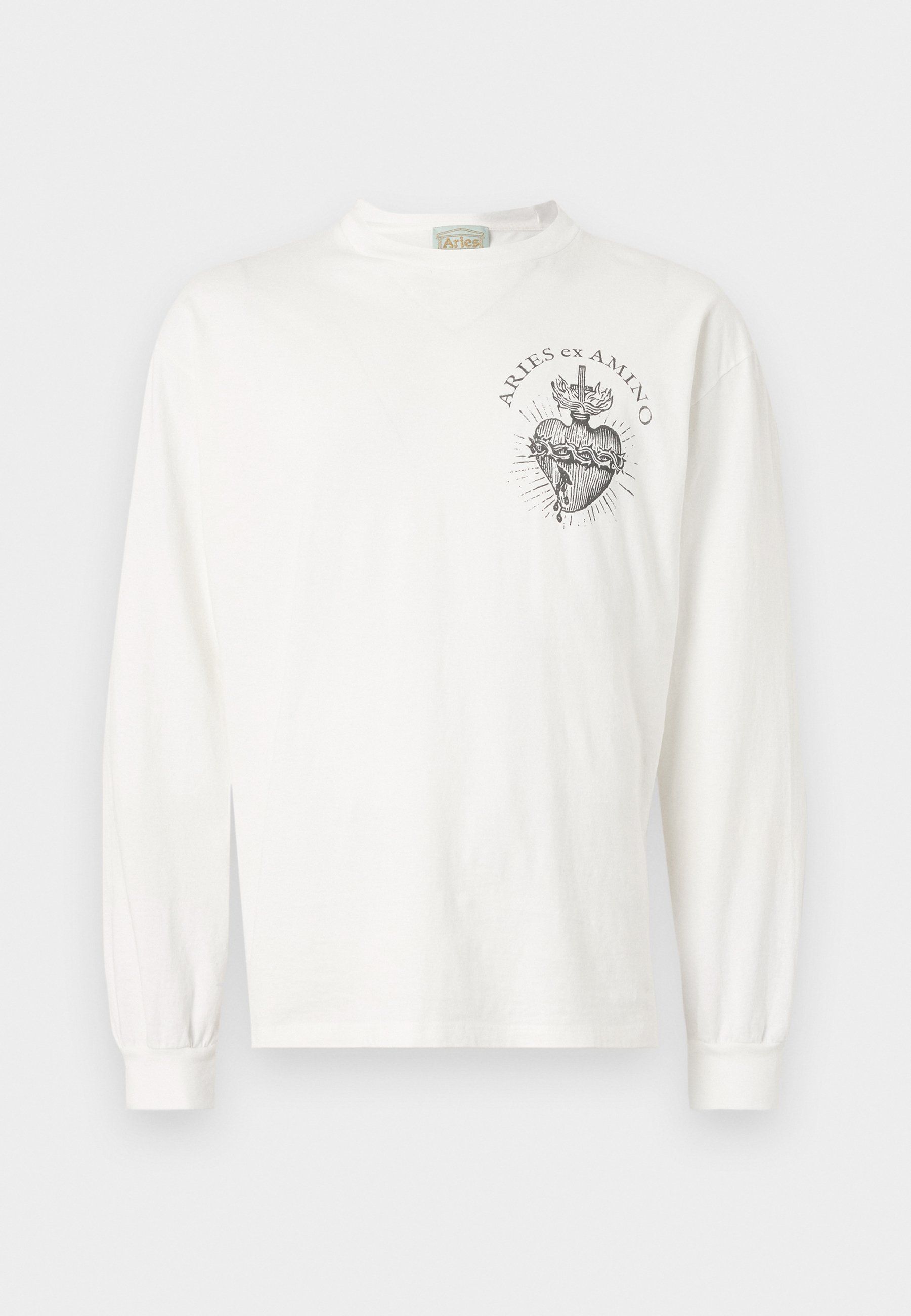 Aries FADED ARIES EX AMINO TEE - Langarmshirt - off white