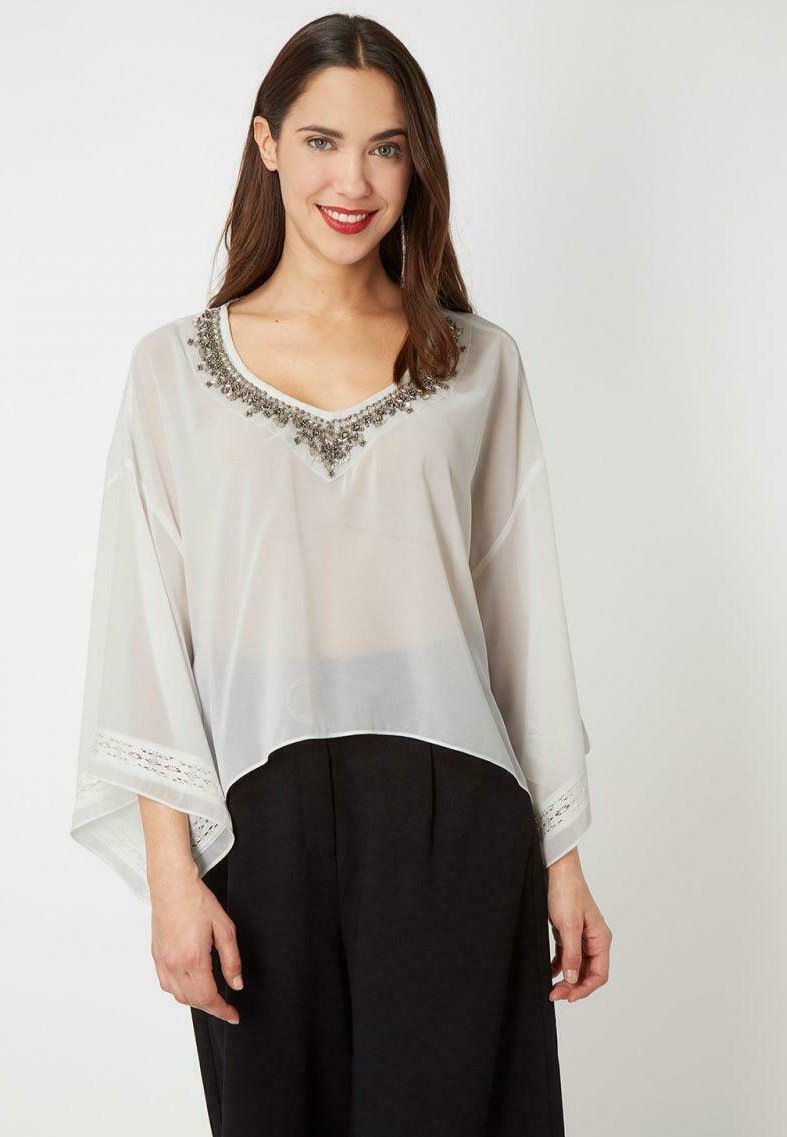 LOVE & MONEY Blusa - blanco -