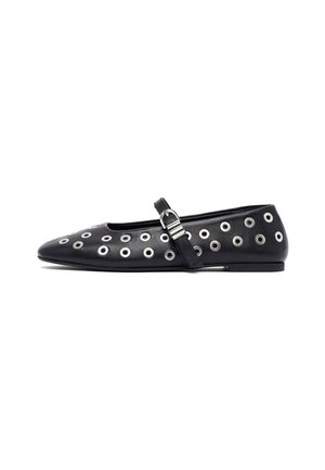 Ballerine con cinturino - black