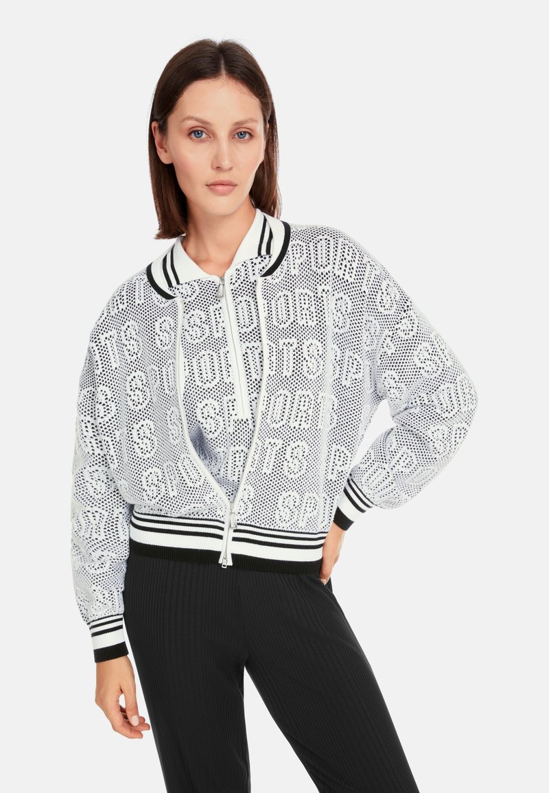 Marc Cain Strickjacke - white and black