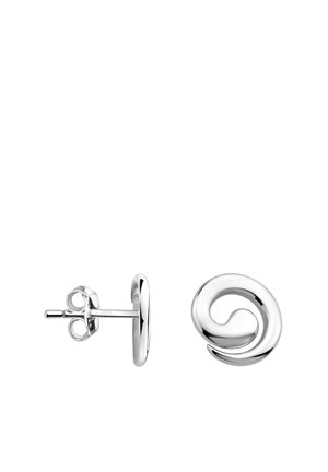 CURVED - Earrings - silver coloured