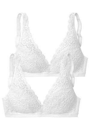 LASCANA 2 PACK - Triangle bra - weiß + weiß