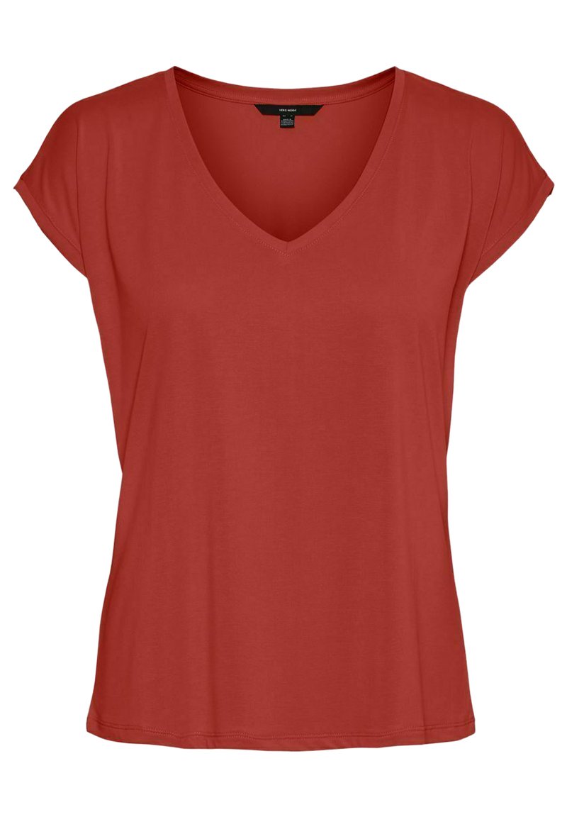 Vero Moda VAUSSCHNITT Tshirts basic chili oil/rød Zalando.dk