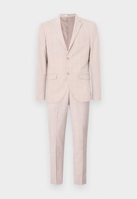 Isaac Dewhirst NOTCH SUIT SLIM - Κοστούμι - muted pink check
