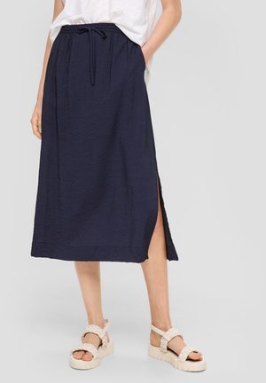 s.Oliver MIT ELASTIKBUND - A-Linien-Rock - tiefblau