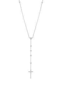 Elli DAINTY RELIGIOUS CROSS - Halskæder - silberfarben