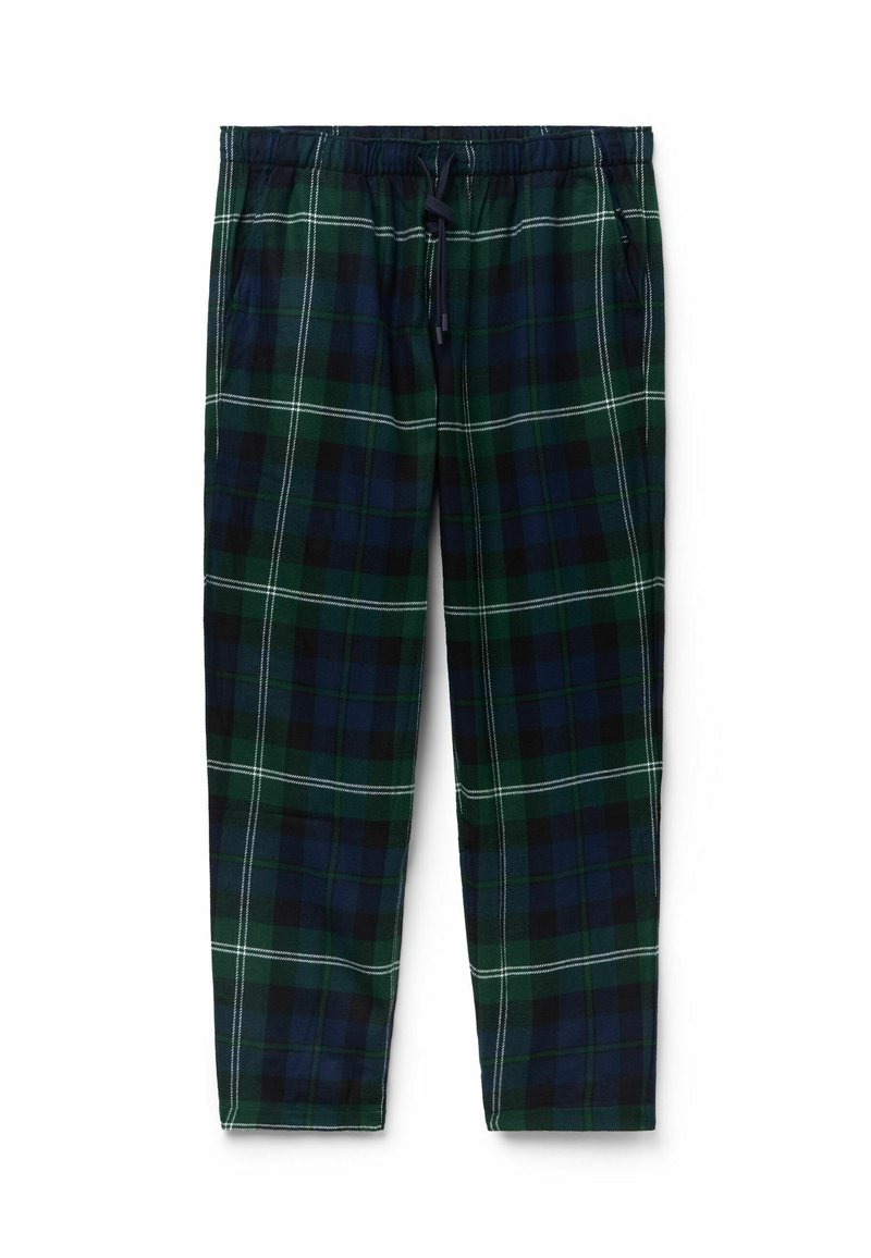GLOBAL Pigiama Uomo Flanella Cotone Lungo Pantaloni Vita Elasticizzata Coulisse Bottoni Invernale Abbigliamento Da Notte Confortevole,3XL - Foto 2