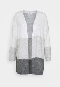 JDYELANORA STRIPE  - Casaco de malha - dark grey melange