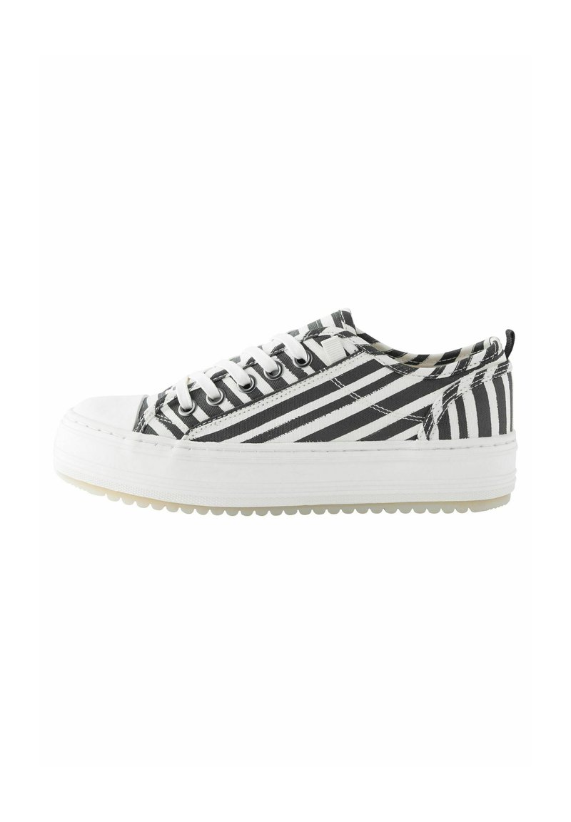 Next FOREVER COMFORT CHUNKY BASEBALL REGULAR FIT - Tossud - white black stripe