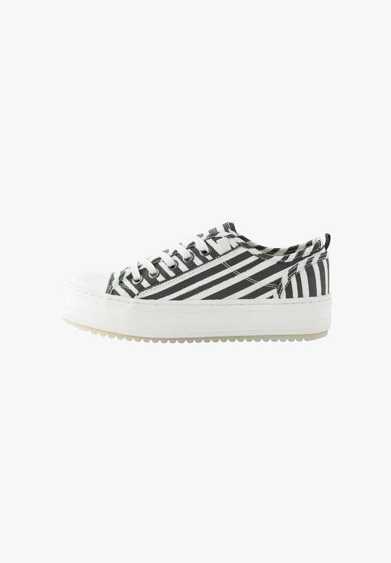 Next FOREVER COMFORT CHUNKY BASEBALL REGULAR FIT - Tossud - white black stripe