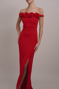 WAL G. ALLY FLOWER MAXI - Juhlamekko - red