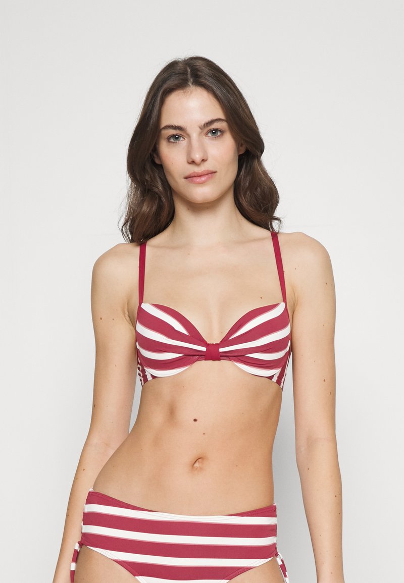 Esprit BRELA BEACH Góra od bikini dark red 3/ciemnoczerwony