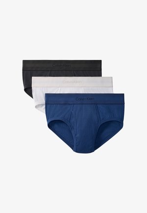 Calvin Klein Underwear, JUNG KOOK FOR CALVIN KLEIN HERITAGE COTTON 3-PACK BRIEF - Slip - tofu/peat/dark denim