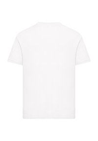 Kurzarm-weißt T-Shirt aus Baumwolle, mit Rundhalsausschnitt und geradem Saum. Glatte Textur, keine sichtbaren Muster oder Grafiken.