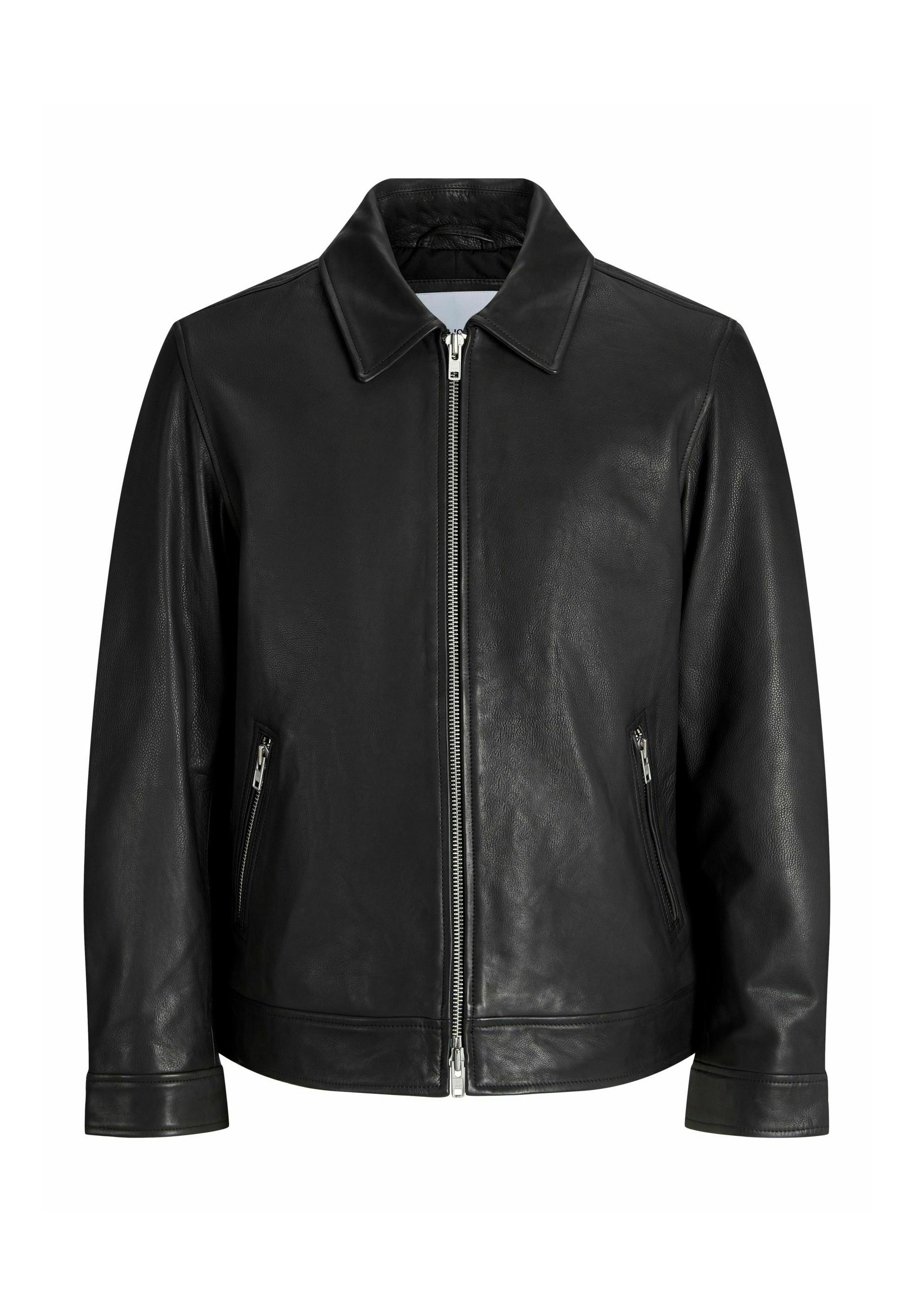 Jack Jones Veste en cuir black/noir ZALANDO