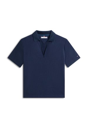 Tommy Hilfiger, RELAXED FIT OPEN PLACKET PIQUE POLO SHIRT - Polo shirt - dark night navy