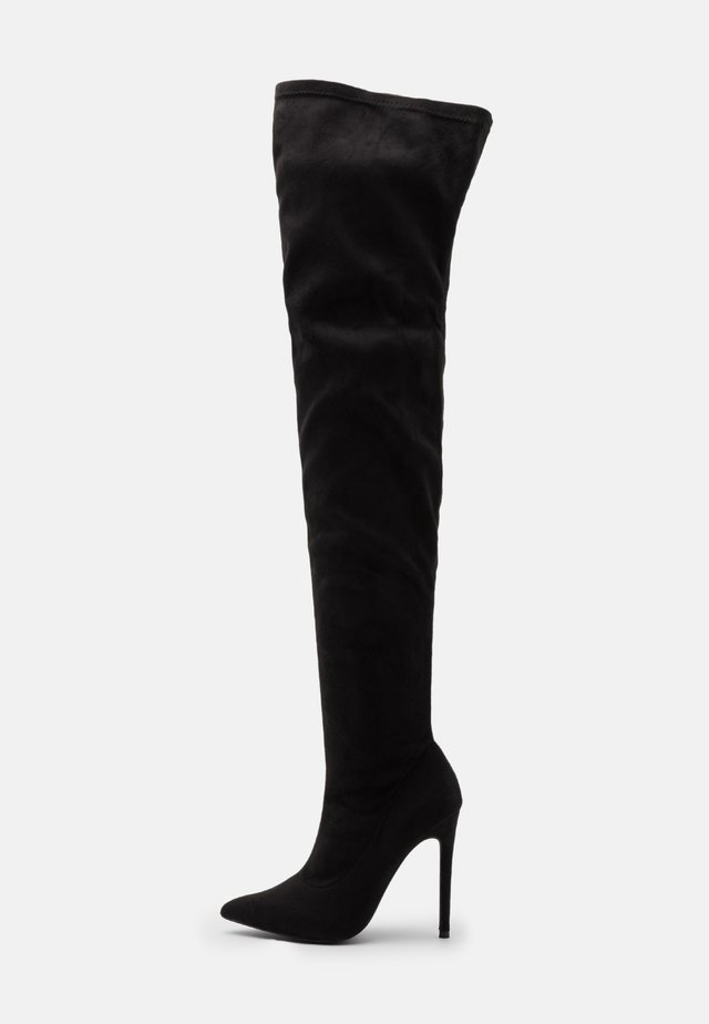 STILETTO LONG BOOT - Cuissardes - black