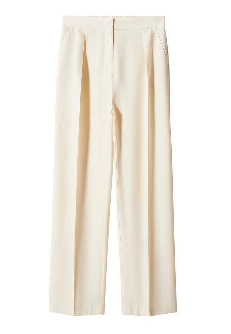 Mango Broek crème Mango Broek crème