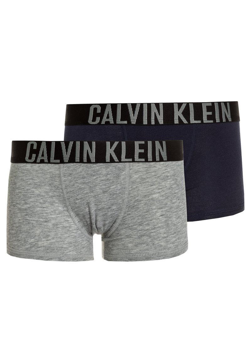 Calvin Klein Underwear TRUNKS 2 PACK - Onderbroeken - grey heather/blue shadow