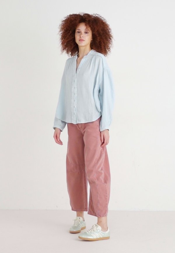 VALLEY DOUBLE CLOTH - Button-down blouse - ice water2