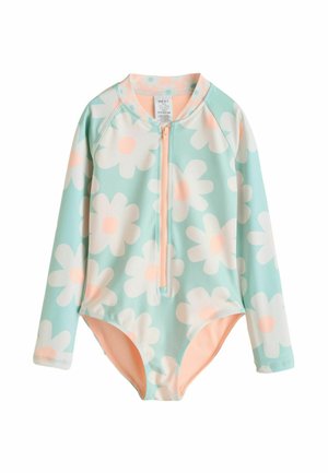 LONG SLEEVED - Traje de baño - blue floral