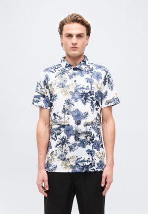 PALM - Πόλο - white glow/deep navy