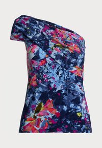 AMBELLA ONE SHOULDER - T-shirt imprimé - blue