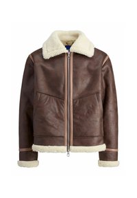 Jachetă din imitație de piele - chocolate torte