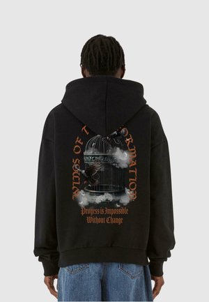 LIBERATION DOVES HEAVY OVERSIZED - Hoodie - black