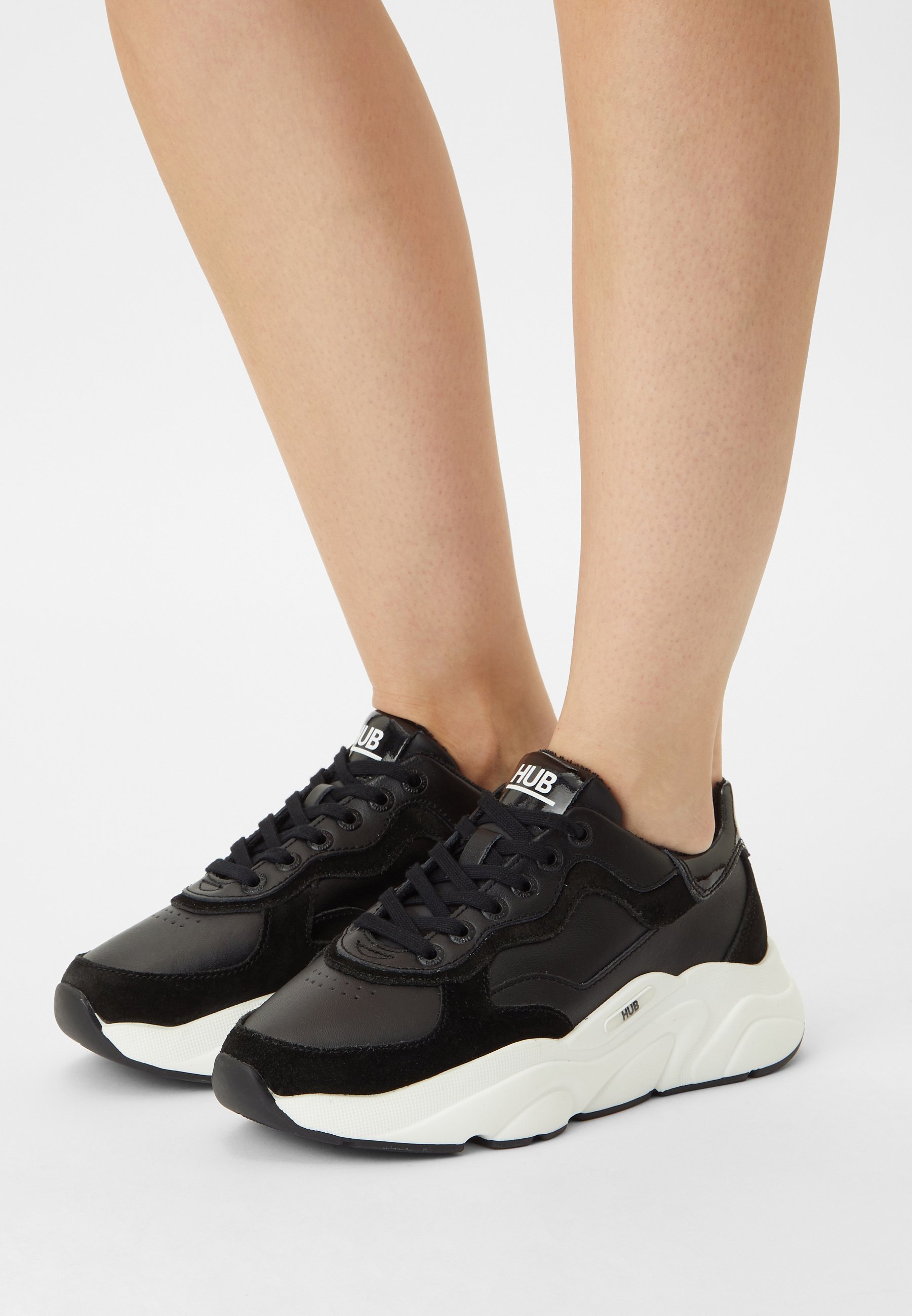 HUB ROCK - Sneakers laag - black/off white/Zwart - Zalando.nl