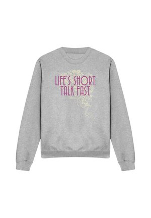 Cotton Soul, GILMORE GIRLS LIFE'S SHORT. TALK FAST. - Sweatshirt - mottled light grey