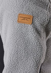 NORDKAP PILE - Fleecejas - lt grey black