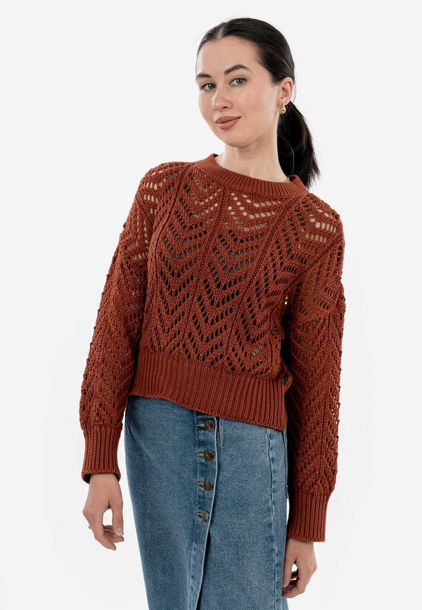 Strickpullover - orange