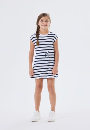 Name it 2ER-SET MIDI KURZAM RUNDHALS - Jerseykleid - dunkelblau